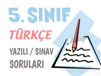 5. Sınıf Türkçe Yazılı Soruları