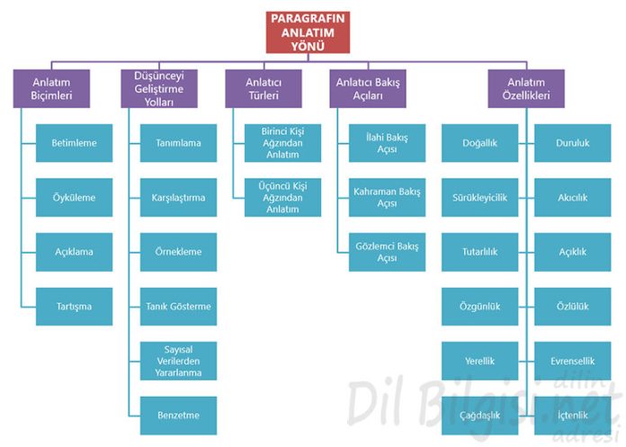 Paragrafın Anlatım Yönü Kavram Haritası