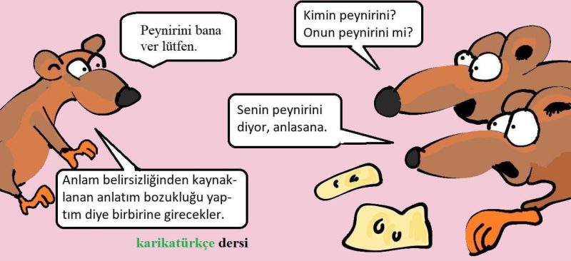 anlam belirsizliği anlatım bozukluğu karikatürü