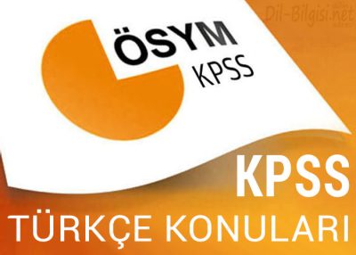 KPSS Türkçe Konuları