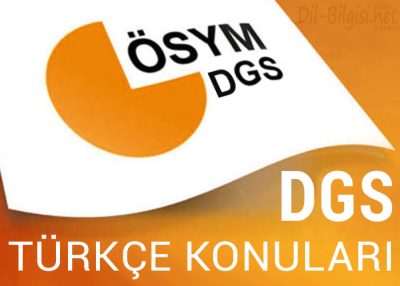 DGS Türkçe Konuları