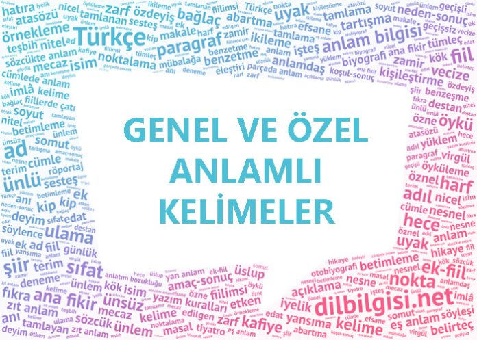 Genel ve Özel Anlamlı Kelimeler