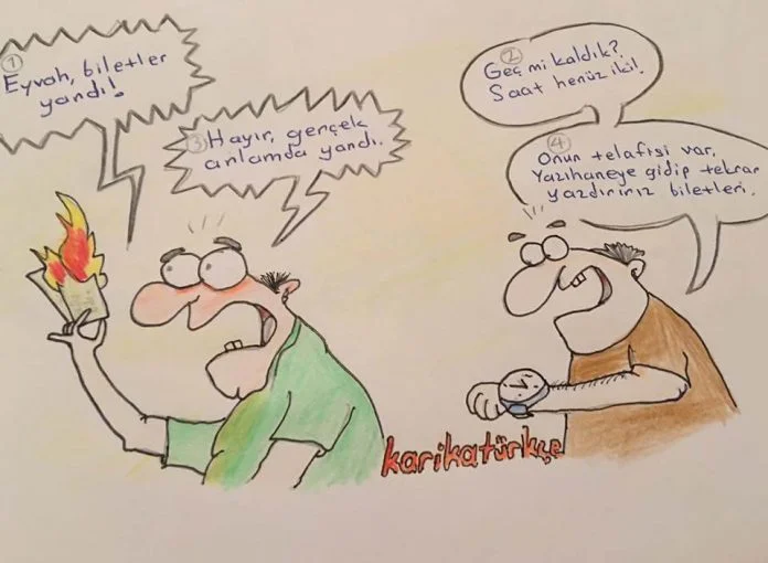 mecaz anlam karikatürü