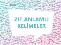Zıt Anlamlı Kelimeler