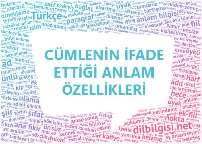 Cümlenin İfade Ettiği Anlam Özellikleri