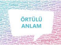 Örtülü Anlam Konu Anlatımı