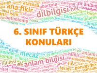 6.sınıf Türkçe konuları