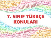 7. Sınıf Türkçe Konuları