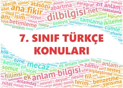 7. Sınıf Türkçe Konuları