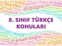 8. Sınıf Türkçe Konuları