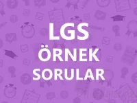 LGS Örnek Sorular