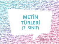 Metin Türleri Yazı Türleri 7. Sınıf