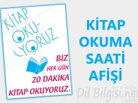 Kitap Okuma saati afiş görseli