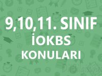 9, 10, 11. Sınıf Bursluluk Sınavı Konuları