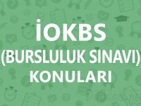 İOKBS PYBS Bursluluk Sınavı Konuları