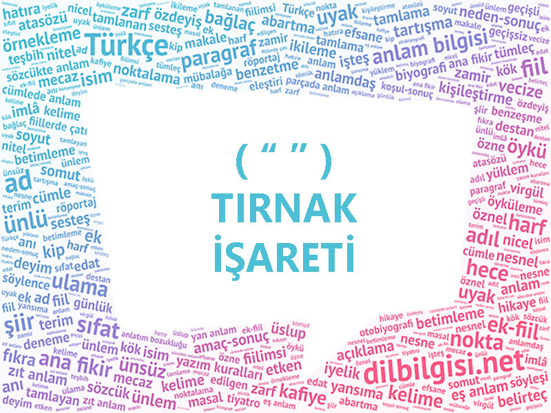 Tırnak İşareti görevleri ve kullanımı