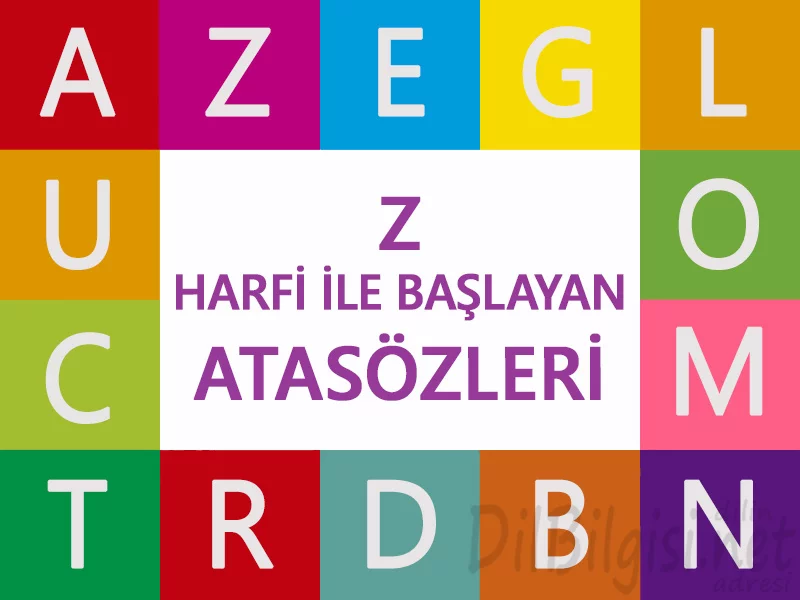 Z Harfi ile Başlayan Atasözleri ve Anlamları