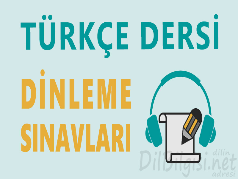 Türkçe Dinleme Sınavı Soruları
