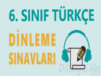 6. Sınıf Türkçe Dinleme Sınavı Soruları
